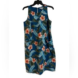 Tommy Bahama | Dresses | Tommy Bahama Womens Hibiscus Navy Blue Floral Dress  Small | Poshmark